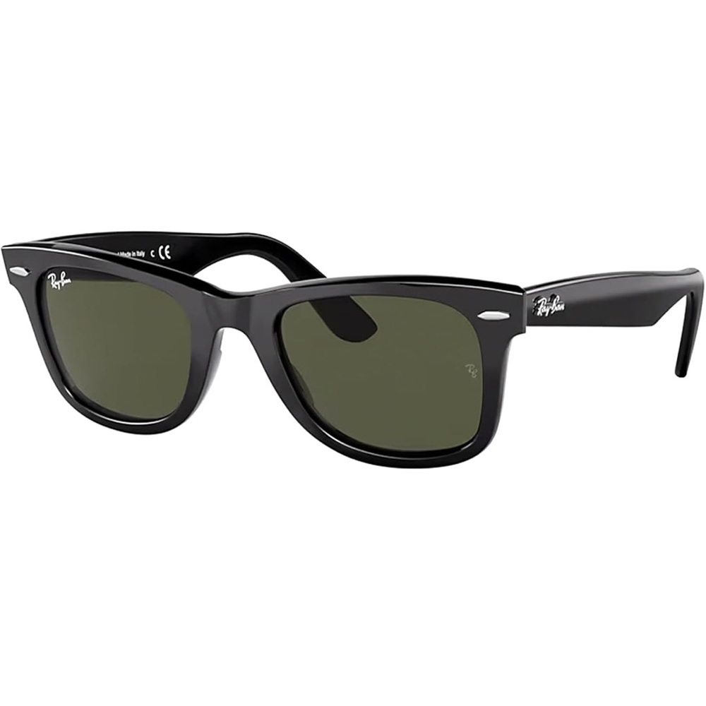 Classic Ray-Ban Black and Green Sunglasses